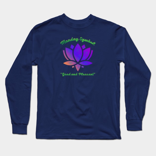 Monday symbol and a positive meaning Long Sleeve T-Shirt by Virtual Designs18